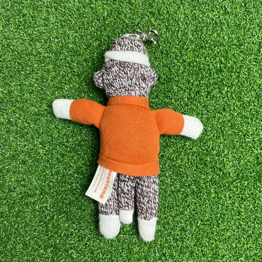 Texas Longhorns Plushland NCAA Football Sock Monkey Clip On Keychain